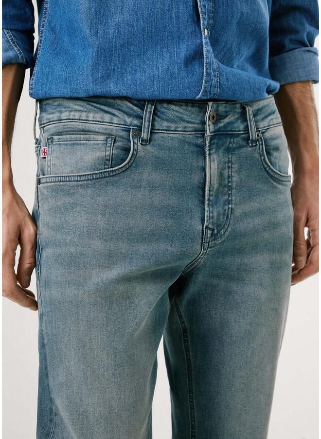 Pepe Jeans Straight fit jeans van katoenmix model 'CASH' - Foto 2