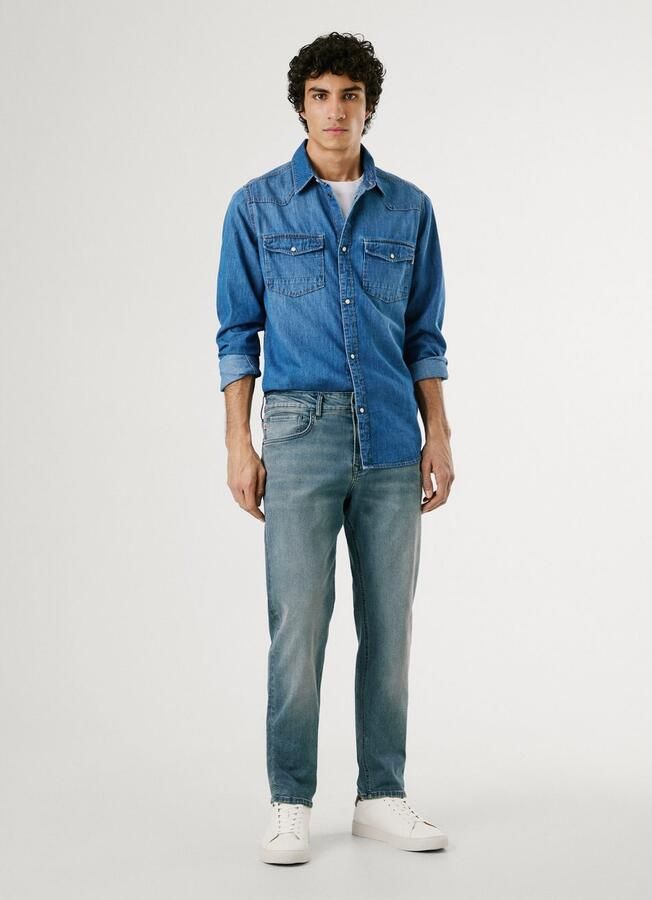 Pepe Jeans Straight fit jeans van katoenmix model 'CASH' - Foto 5