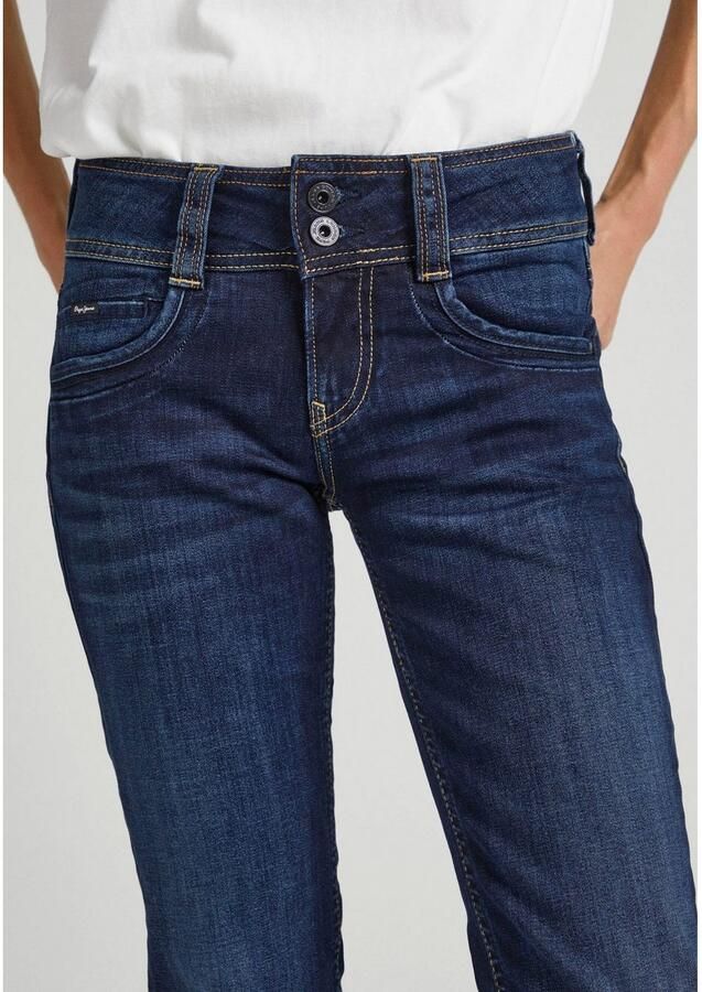Pepe Jeans Straight jeans GEN in katoen-kwaliteit met rechte pijp en dubbele knoopsluiting