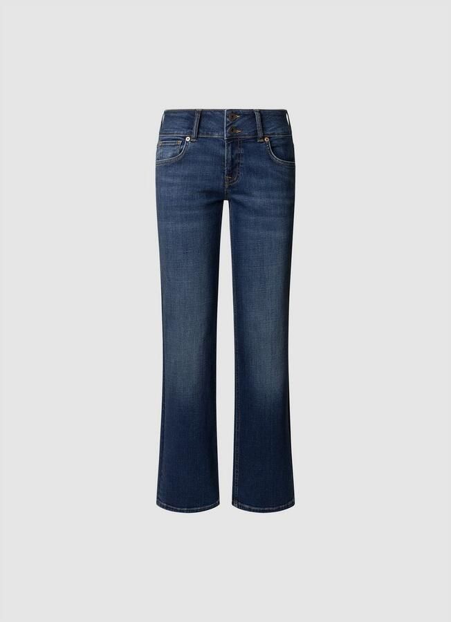 Pepe Jeans Straight jeans LW met dubbele knoopsluiting