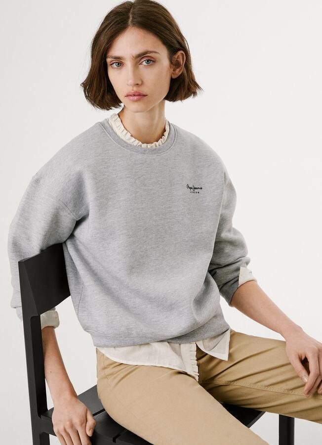 Pepe Jeans Sweatshirt BABI met ronde hals en logo - Foto 5