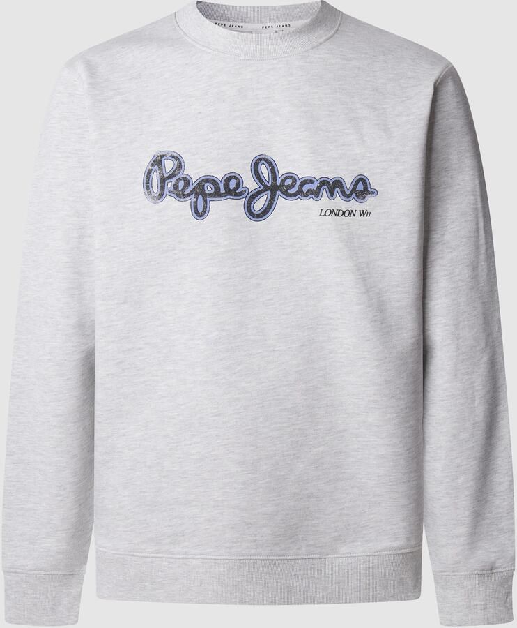 Pepe Jeans Sweatshirt DORIAN CREW met logoprint in used look - Foto 2