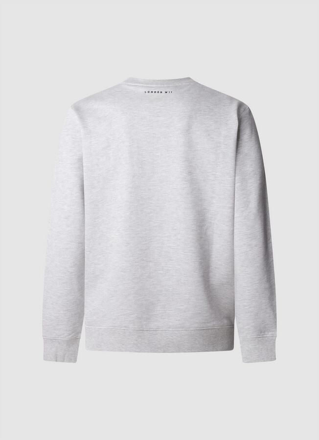 Pepe Jeans Sweatshirt DORIAN CREW met logoprint in used look