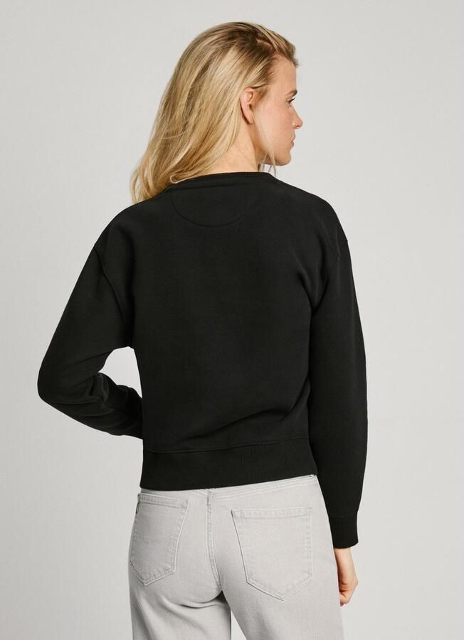 Pepe Jeans Katoenen Sweatshirt met Logoprint voor Dames Black Dames - Foto 2