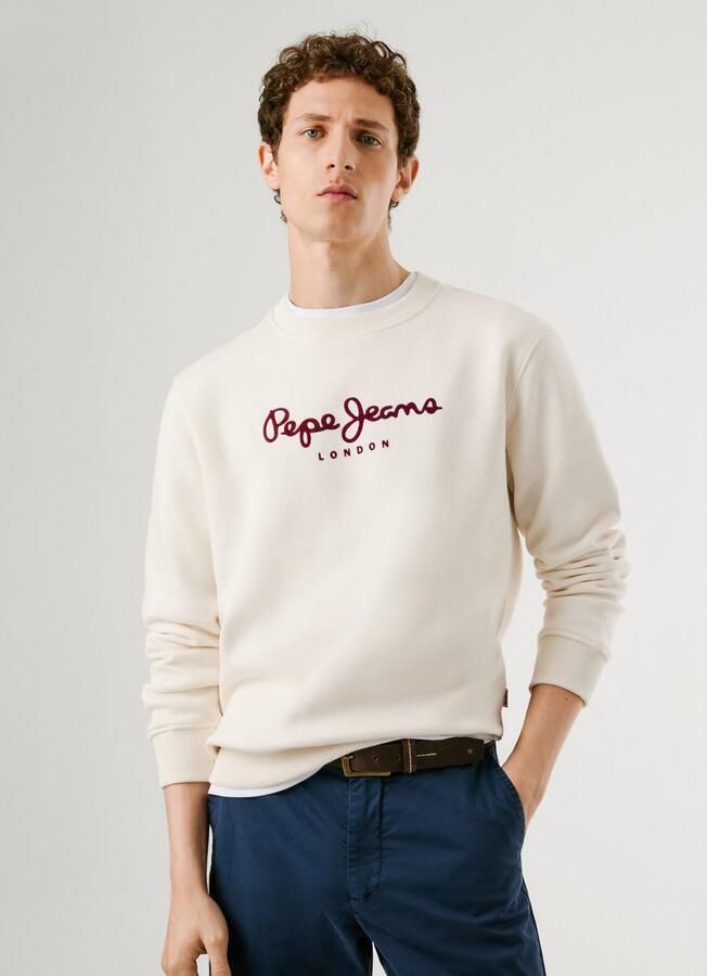 Pepe Jeans Sweatshirt MACBETH PLAIN CREW Regular fit met ronde hals - Foto 4
