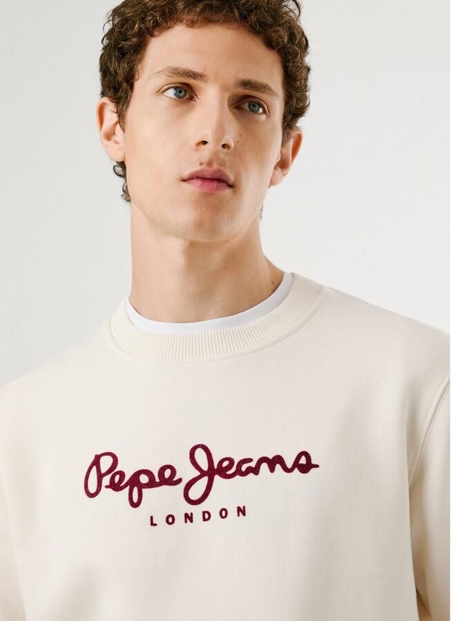 Pepe Jeans Sweatshirt MACBETH PLAIN CREW Regular fit met ronde hals