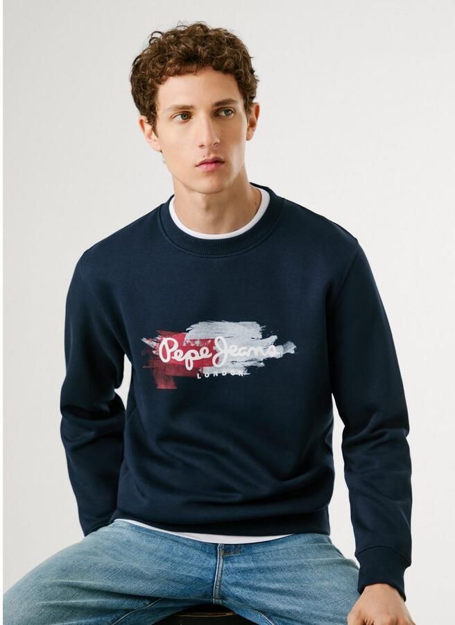 Pepe Jeans Sweatshirt TREY CREW Regular fit met ronde hals