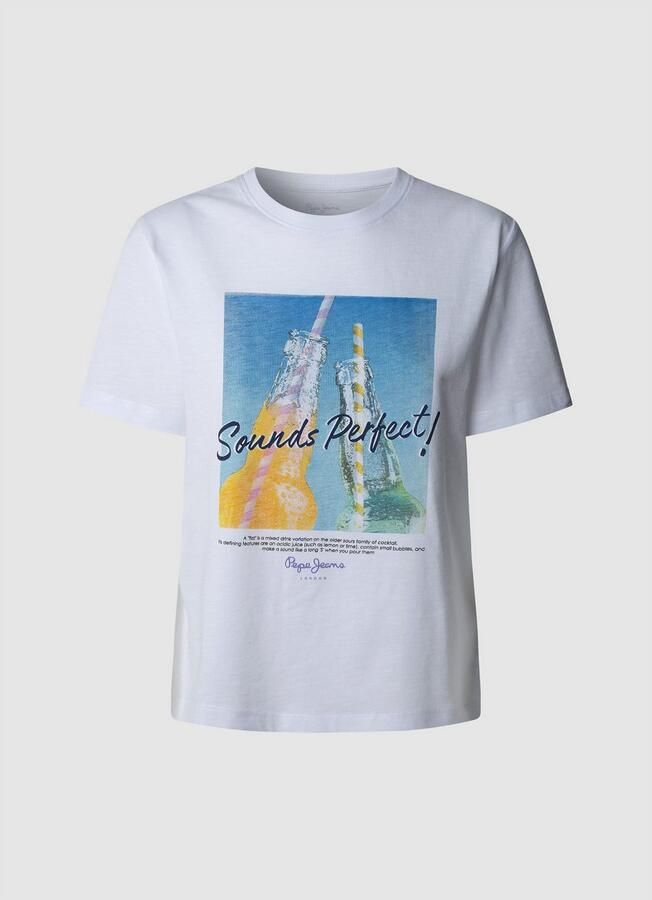 Pepe Jeans T-shirt ANGEL met grote frontprint - Foto 6