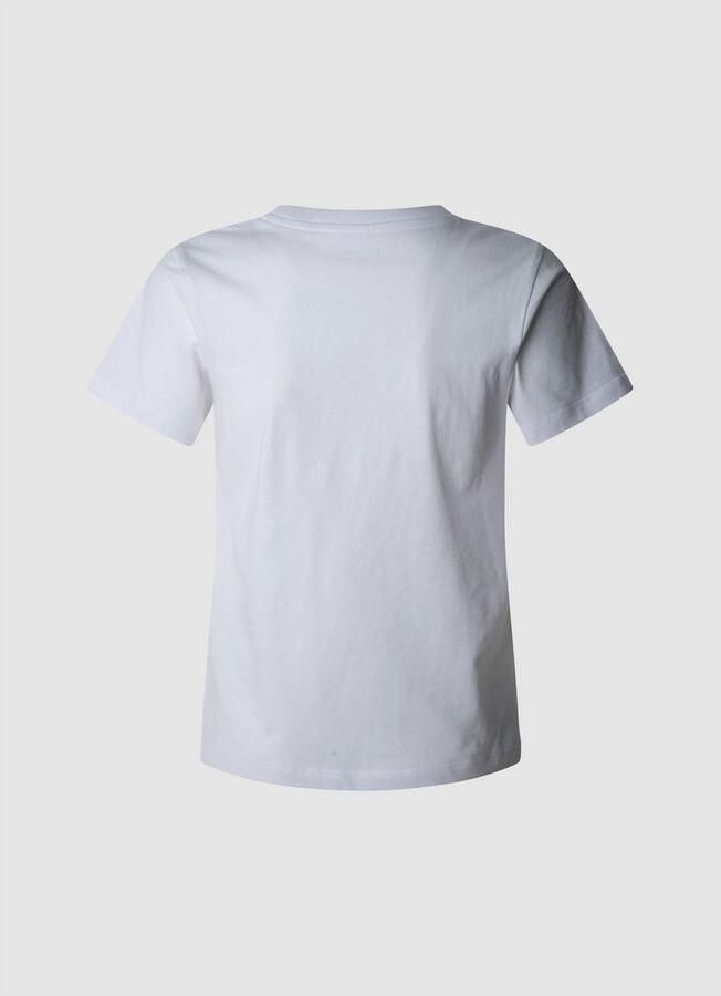 Pepe Jeans T-shirt ARIA met ton-in-ton paillettenversiering - Foto 6