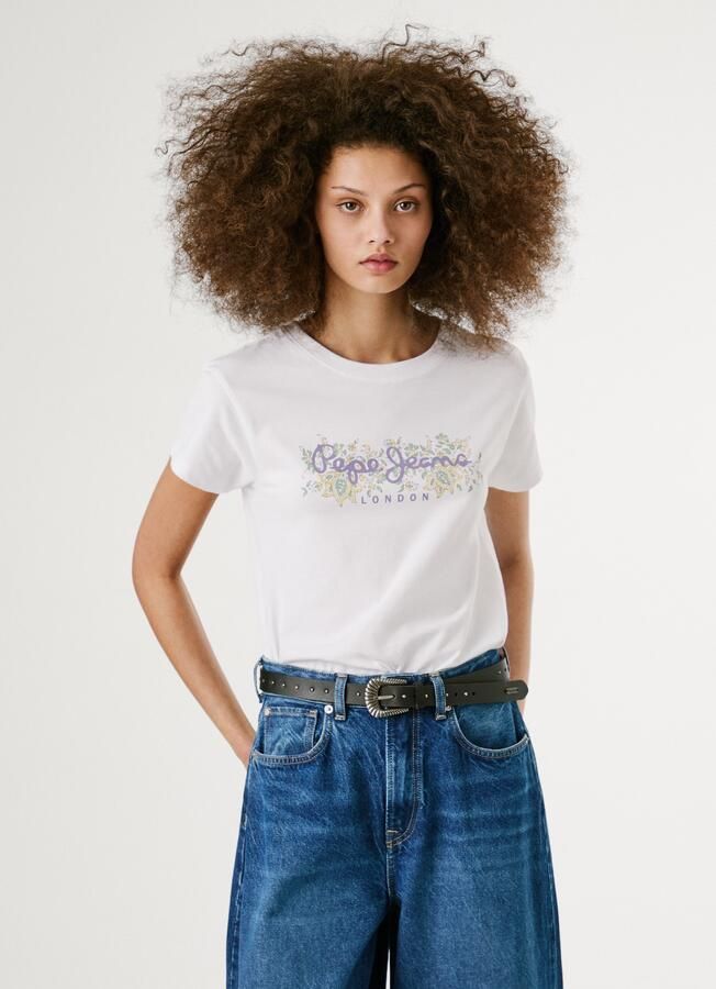 Pepe Jeans T-shirt AVA met bloemenprint - Foto 3