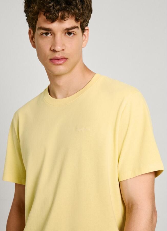 Pepe Jeans T-shirt Connor met geborduurd logo op borsthoogte - Foto 3