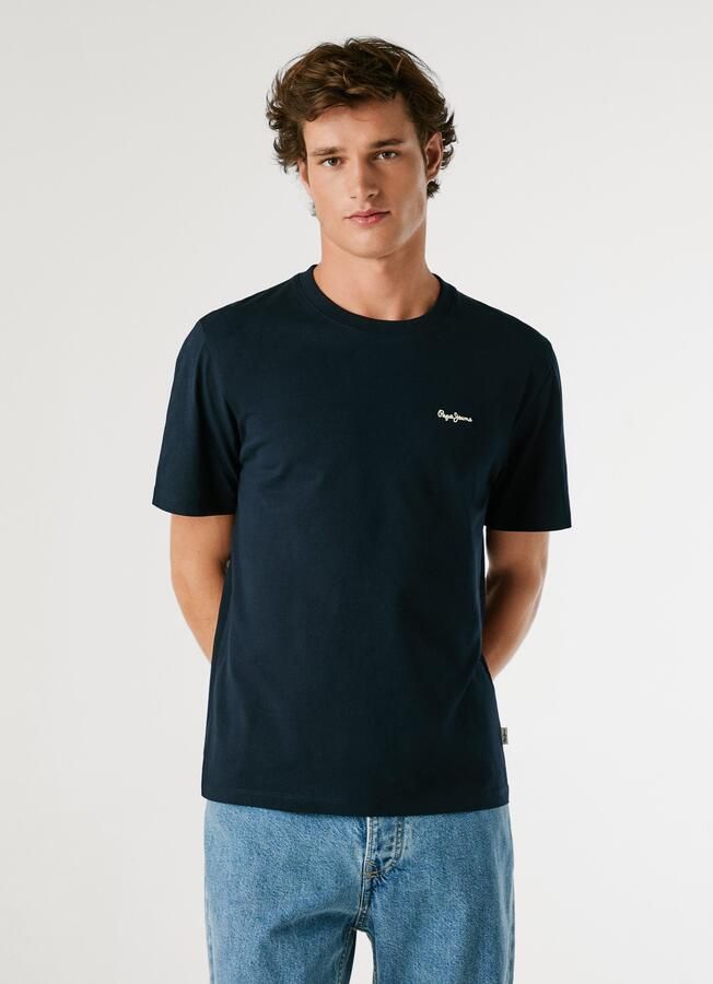 Pepe Jeans T-shirt CONTRAST CONNOR met ronde hals en geborduurd logo - Foto 2