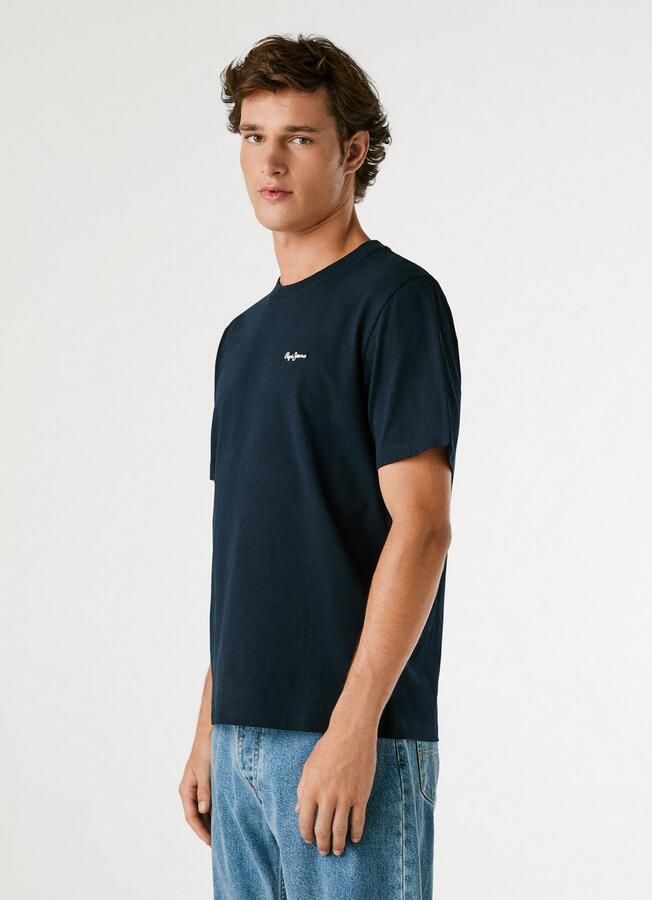 Pepe Jeans T-shirt CONTRAST CONNOR met ronde hals en geborduurd logo - Foto 3