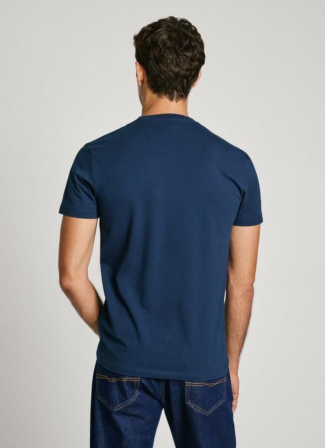 Pepe Jeans T-shirt casual t-shirt mannen Blauw Heren - Foto 3