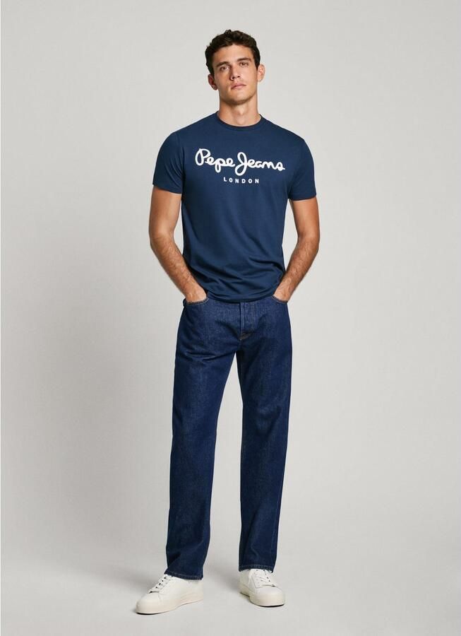 Pepe Jeans T-shirt casual t-shirt mannen Blauw Heren - Foto 2