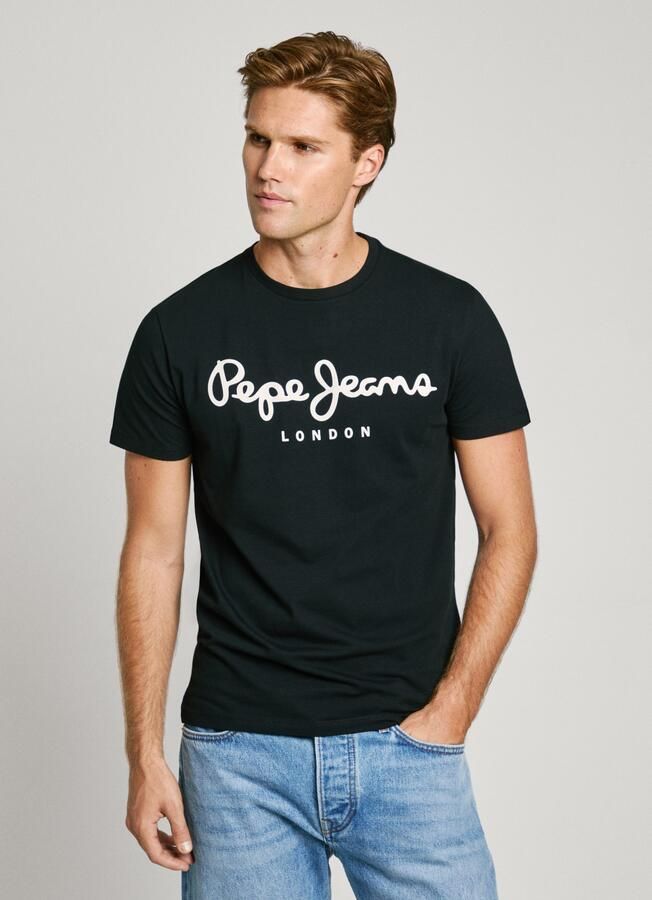 Pepe Jeans Shirt met ronde hals ORIGINAL STRETCH - Foto 6