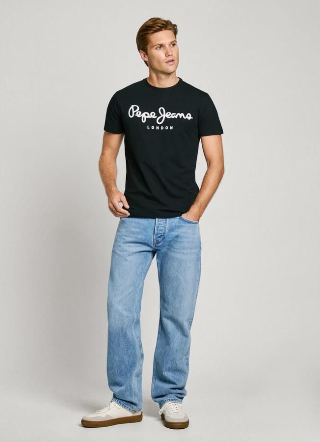 Pepe Jeans Shirt met ronde hals ORIGINAL STRETCH - Foto 3