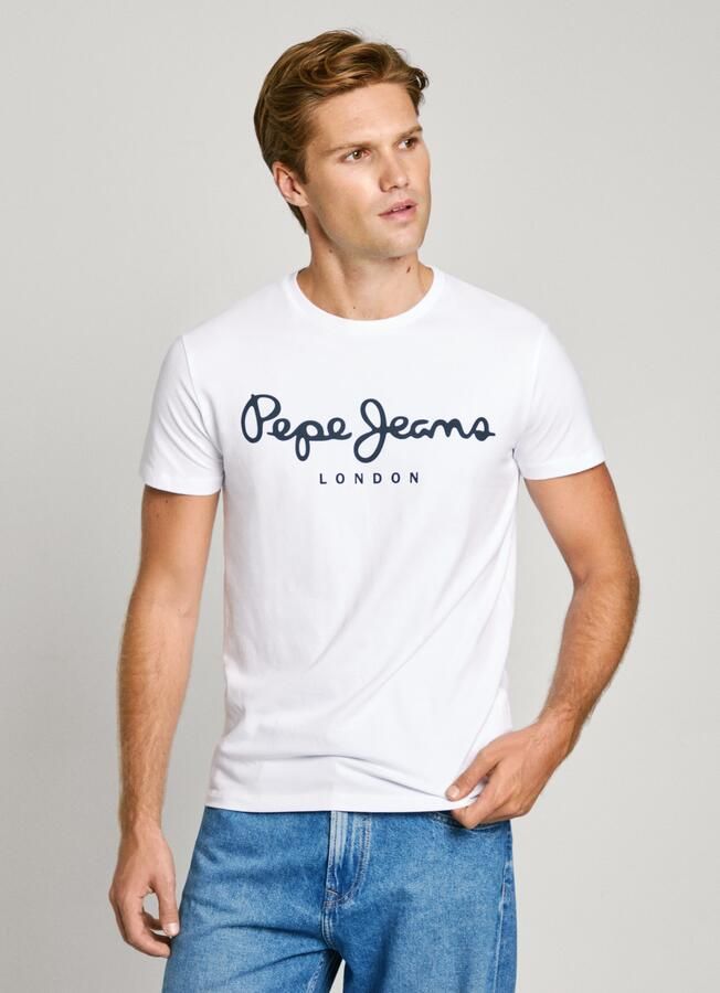 Pepe Jeans Shirt met ronde hals ORIGINAL STRETCH - Foto 6