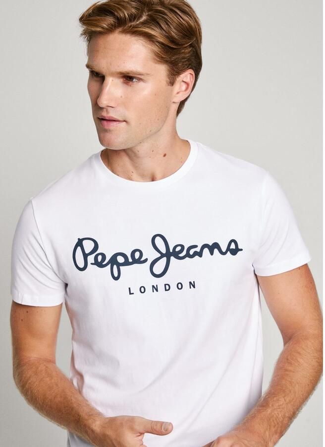 Pepe Jeans Shirt met ronde hals ORIGINAL STRETCH