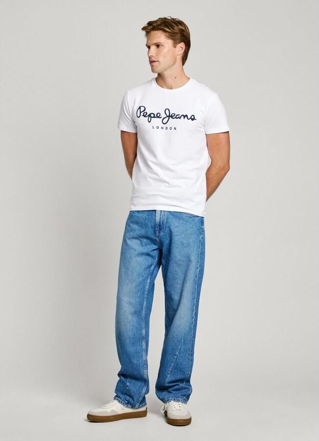 Pepe Jeans Shirt met ronde hals ORIGINAL STRETCH - Foto 3