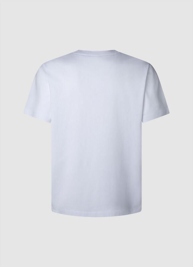 Pepe Jeans T-shirt MILON TEE met geribbelde ronde hals - Foto 2