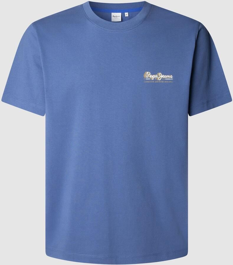 Pepe Jeans T-shirt MILON TEE met geribbelde ronde hals