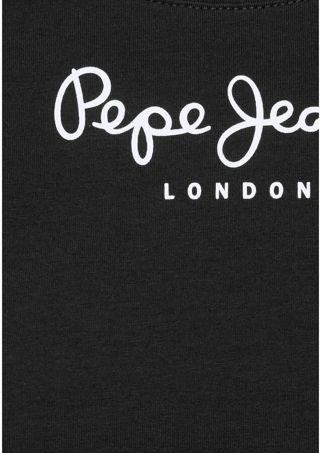 Pepe Jeans Zwart T-shirt Korte Mouwen Ronde Hals Black Dames - Foto 4