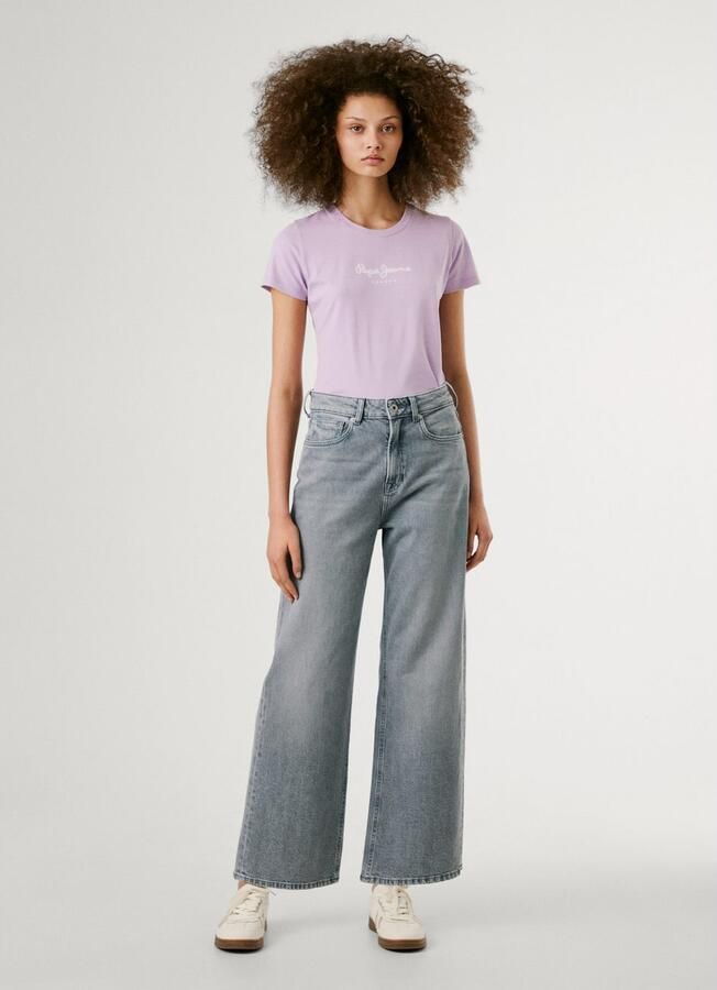 Pepe Jeans T-shirt NEW VIRGINIA met merkprint - Foto 5