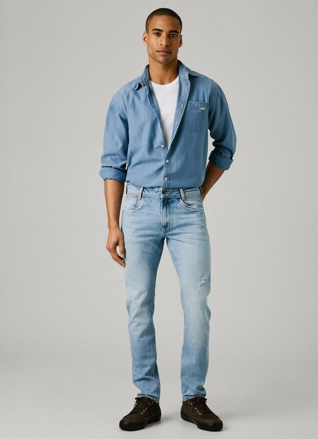 Pepe Jeans Tapred fit jeans van katoenmix - Foto 5