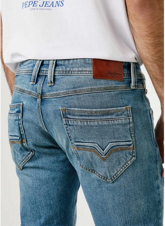 Pepe Jeans Tapered fit jeans van katoenmix model 'SPIKE' - Foto 2