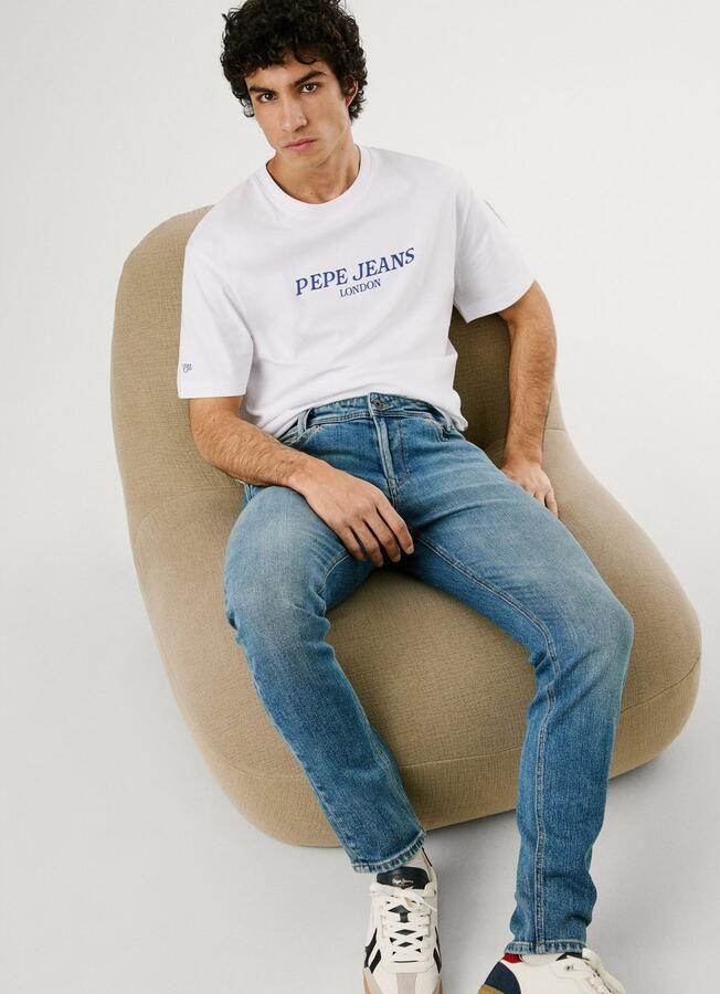 Pepe Jeans Tapered fit jeans van katoenmix model 'SPIKE' - Foto 5