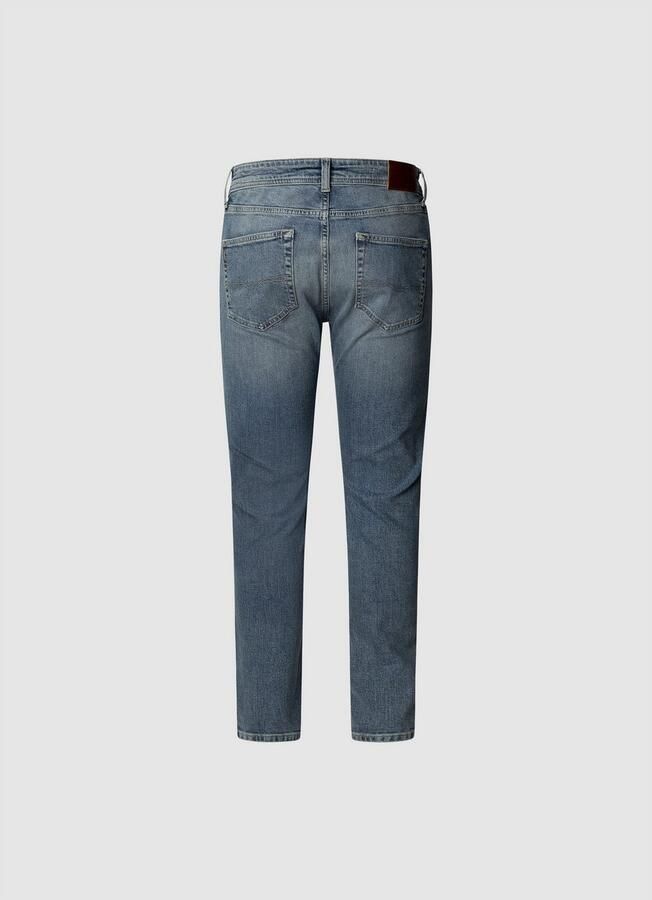 Pepe Jeans Tapered jeans STANLEY Decoratieve stiksels op de achterzakken