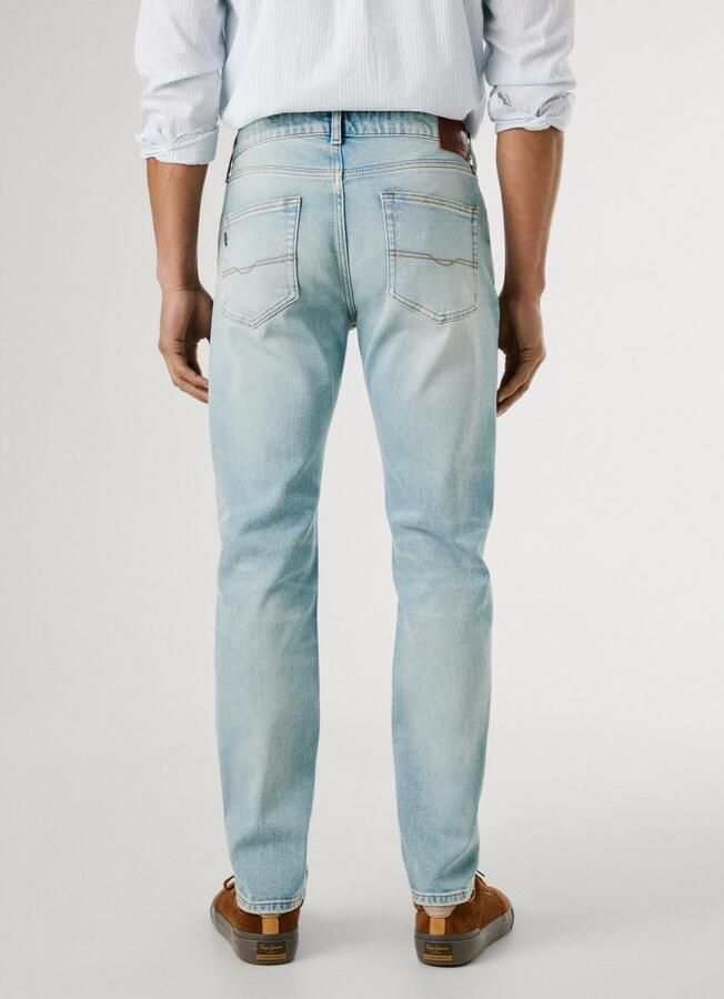 Pepe Jeans Tapered jeans STANLEY Decoratieve stiksels op de achterzakken - Foto 3
