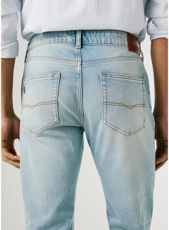 Pepe Jeans Tapered jeans STANLEY Decoratieve stiksels op de achterzakken - Foto 2