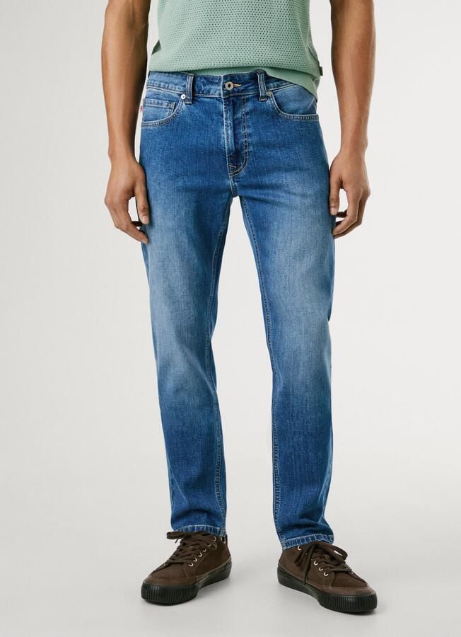 Pepe Jeans Tapered jeans STANLEY Decoratieve stiksels op de achterzakken - Foto 6
