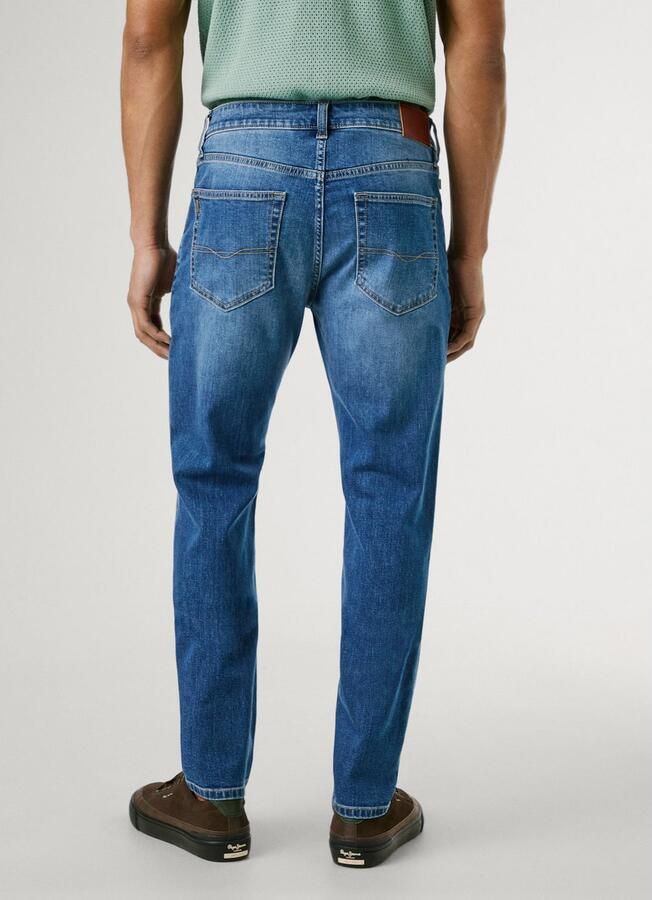 Pepe Jeans Tapered jeans STANLEY Decoratieve stiksels op de achterzakken - Foto 3