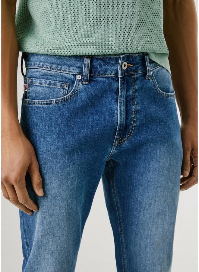 Pepe Jeans Tapered jeans STANLEY Decoratieve stiksels op de achterzakken - Foto 2