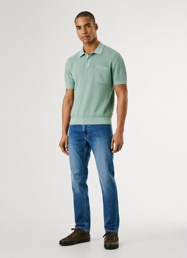 Pepe Jeans Tapered jeans STANLEY Decoratieve stiksels op de achterzakken - Foto 4