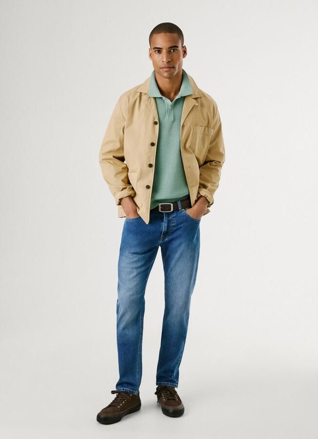 Pepe Jeans Tapered jeans STANLEY Decoratieve stiksels op de achterzakken - Foto 5