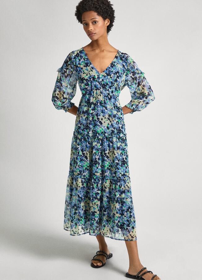 Pepe Jeans Tuniekjurk CARINA met v-hals en ruchesdetails - Foto 7