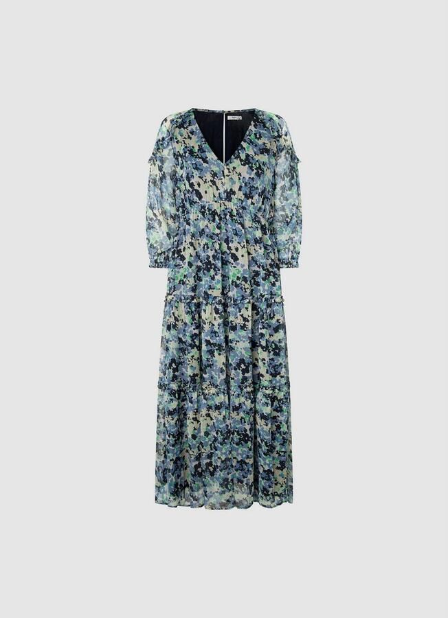 Pepe Jeans Tuniekjurk CARINA met v-hals en ruchesdetails - Foto 5