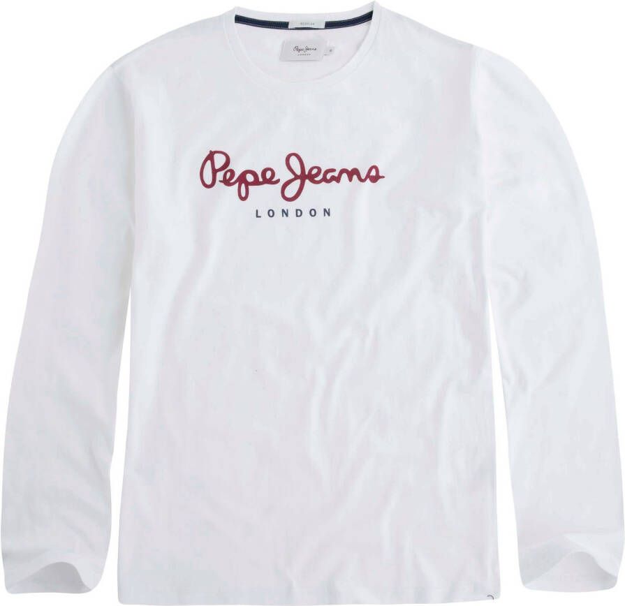 Pepe Jeans Stijlvolle katoenen T-shirt met print White Heren