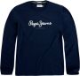 Pepe Jeans Blauw Katoenen T-Shirt met Stijlvolle Print Blue Heren - Thumbnail 1