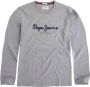 Pepe Jeans Katoenen T-shirt met korte mouwen en logoprint Gray Heren - Thumbnail 2