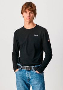 Pepe Jeans Slim fit shirt met lange mouwen en logoprint