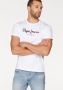 Pepe Jeans Casual Heren T-shirt Eggo Pm508208 White Heren - Thumbnail 2