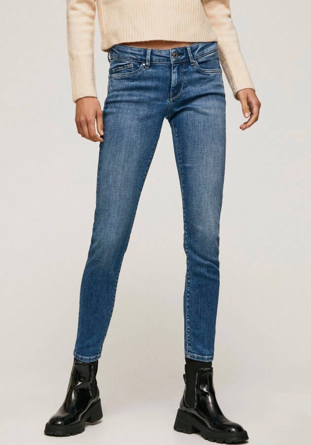 Pepe Jeans Skinny jeans Blauw Dames