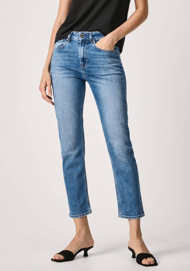 Pepe Jeans Straight jeans Mary met rechte pijpen en normale taillehoogte korter geknipt