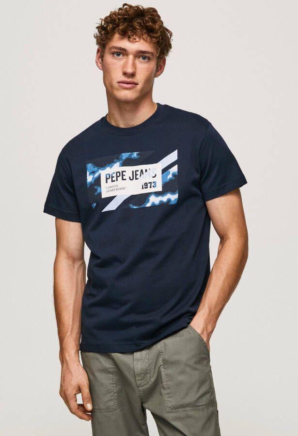 Pepe Jeans T-Shirts Blauw Heren