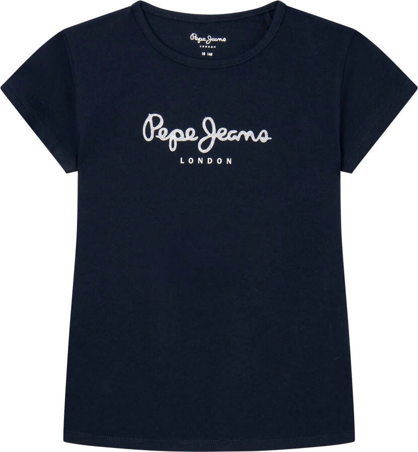 Pepe Jeans T-shirt HANA glitter met glitteropschrift